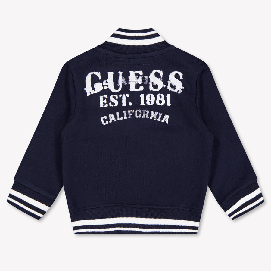 Guess Baby Boys Cardigan In Navy