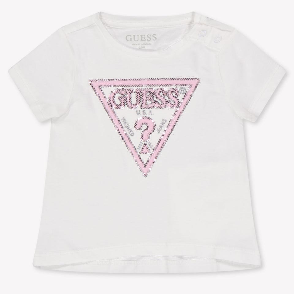 Guess Baby Meisjes T-Shirt In Wit