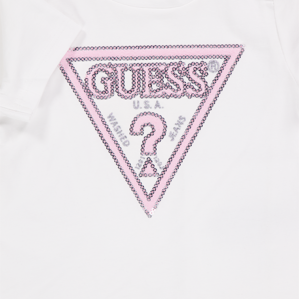 Guess Baby Meisjes T-Shirt In Wit