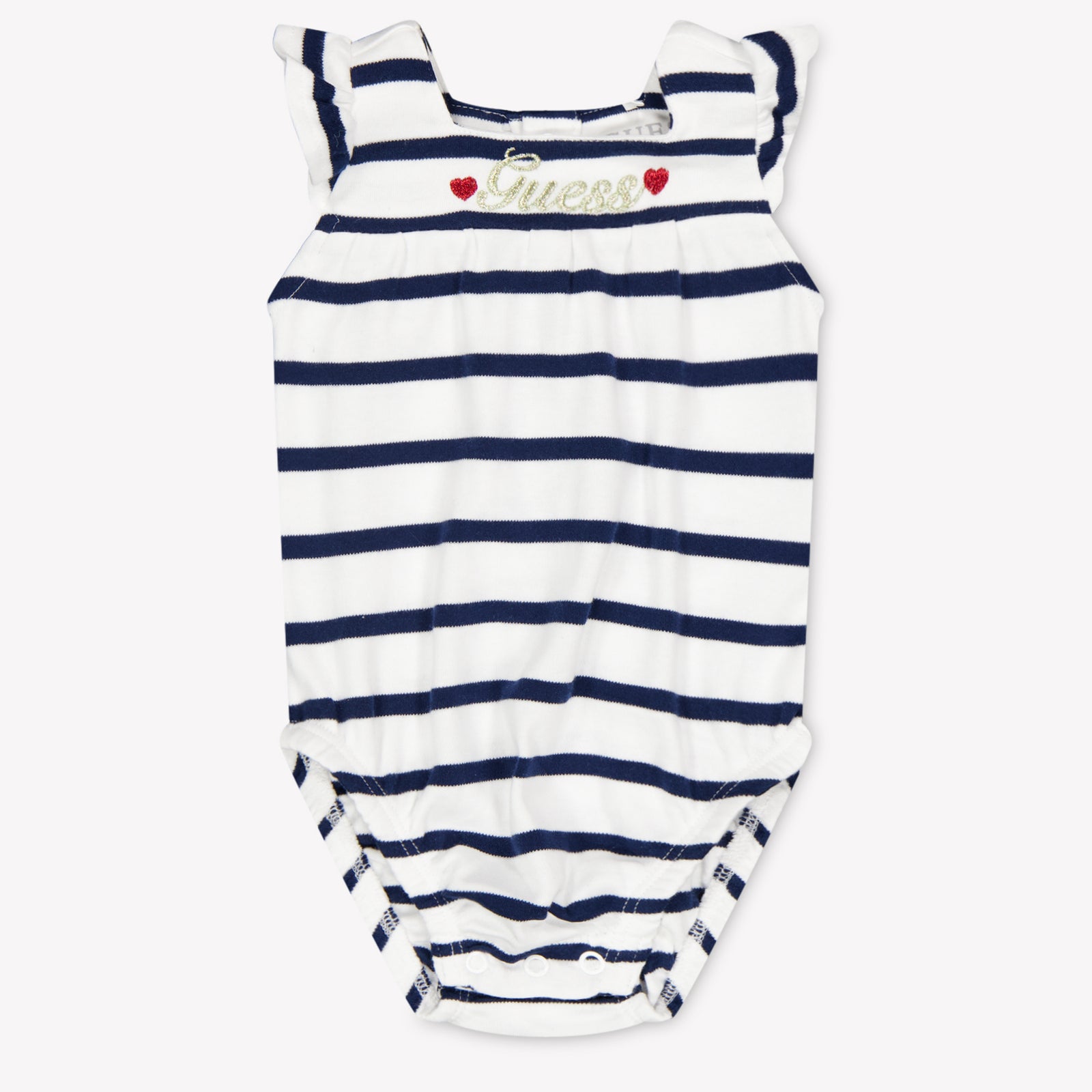 Guess Baby Girls Romper In Navy