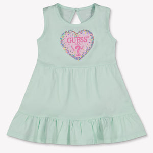 Guess Baby Girls Dress In Mint