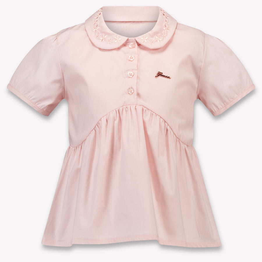 Guess Kids Girls Blouse In Light Pink