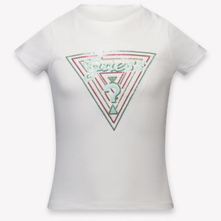 Guess Kinder Meisjes T-Shirt In Wit