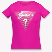 Guess Kinder Meisjes T-Shirt In Fuchsia