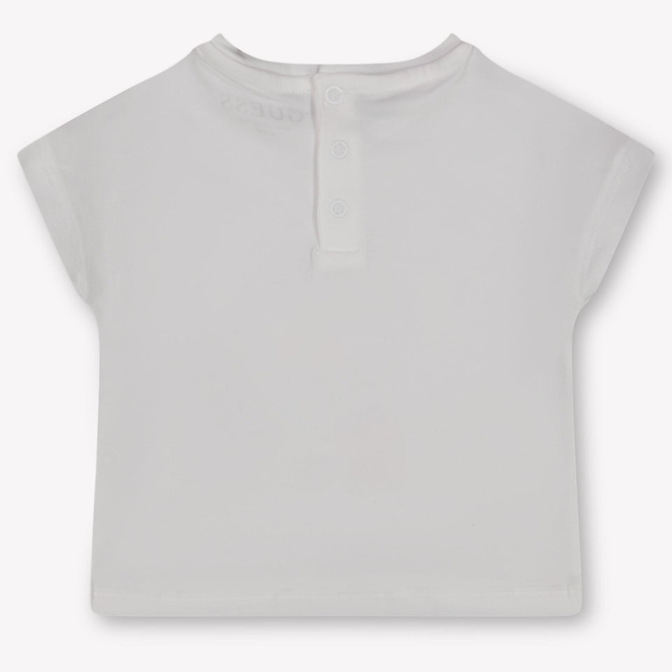 Guess Baby Meisjes T-Shirt In Wit