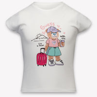 Guess Kids Girls T-Shirt In White