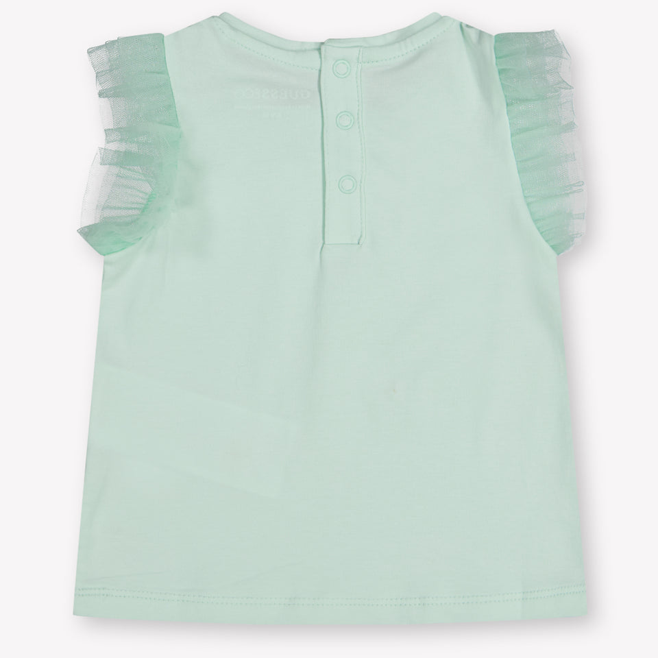 Guess Baby Girls T-Shirt In Mint