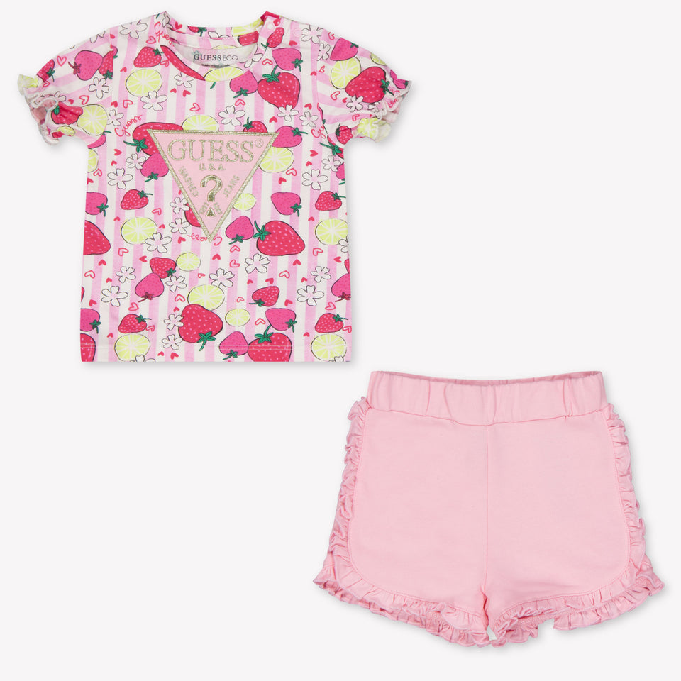 Guess Baby Girls Set In Pink
