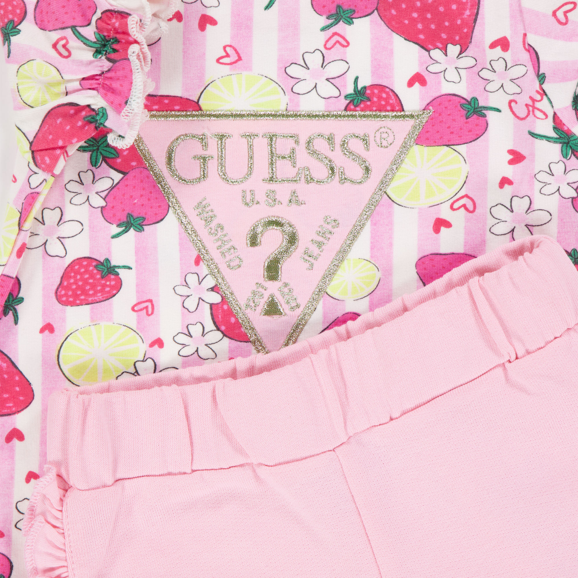 Guess Baby Girls Set In Pink