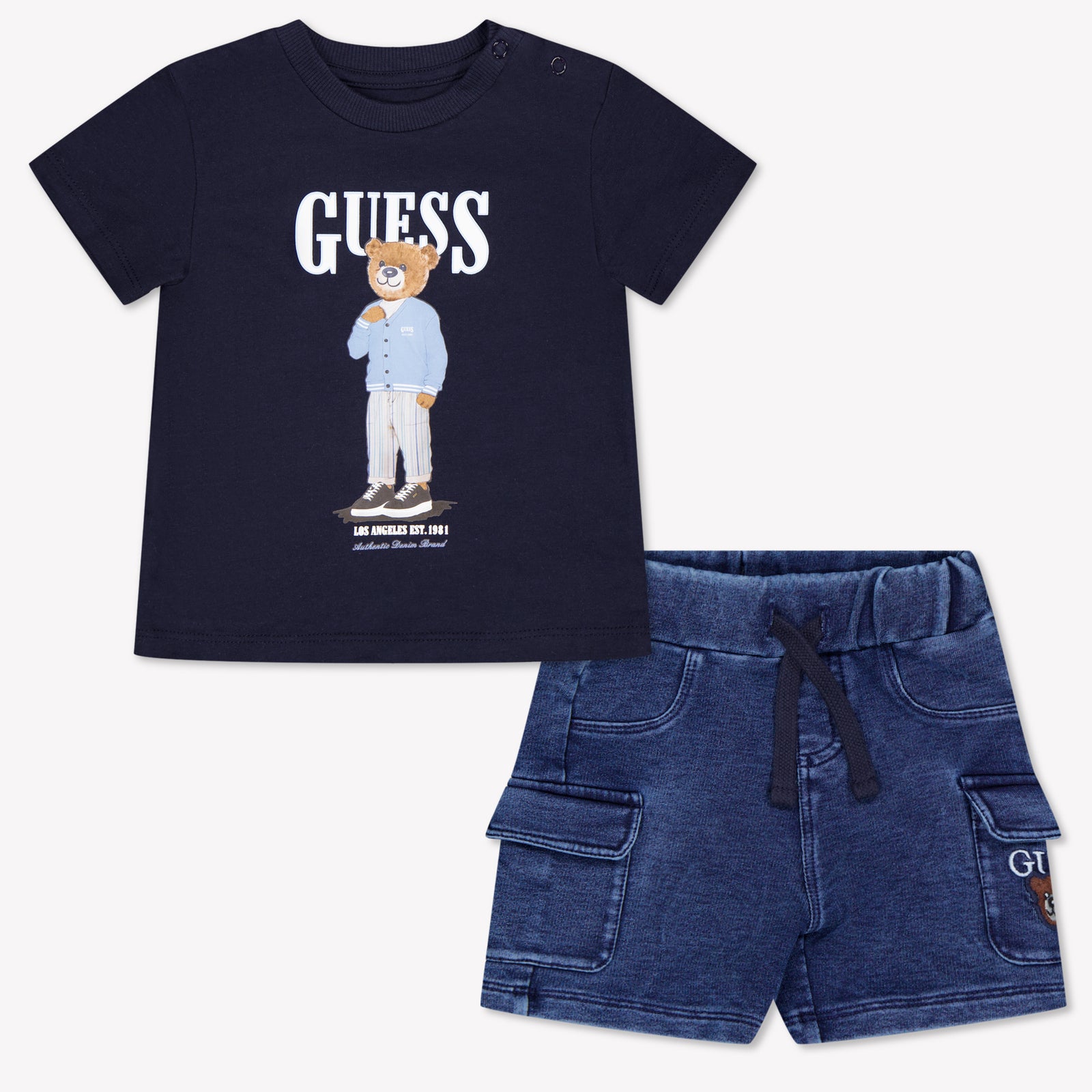 Guess Baby Boys Set In Navy
