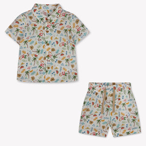 Guess Baby Boys Set In OffWhite