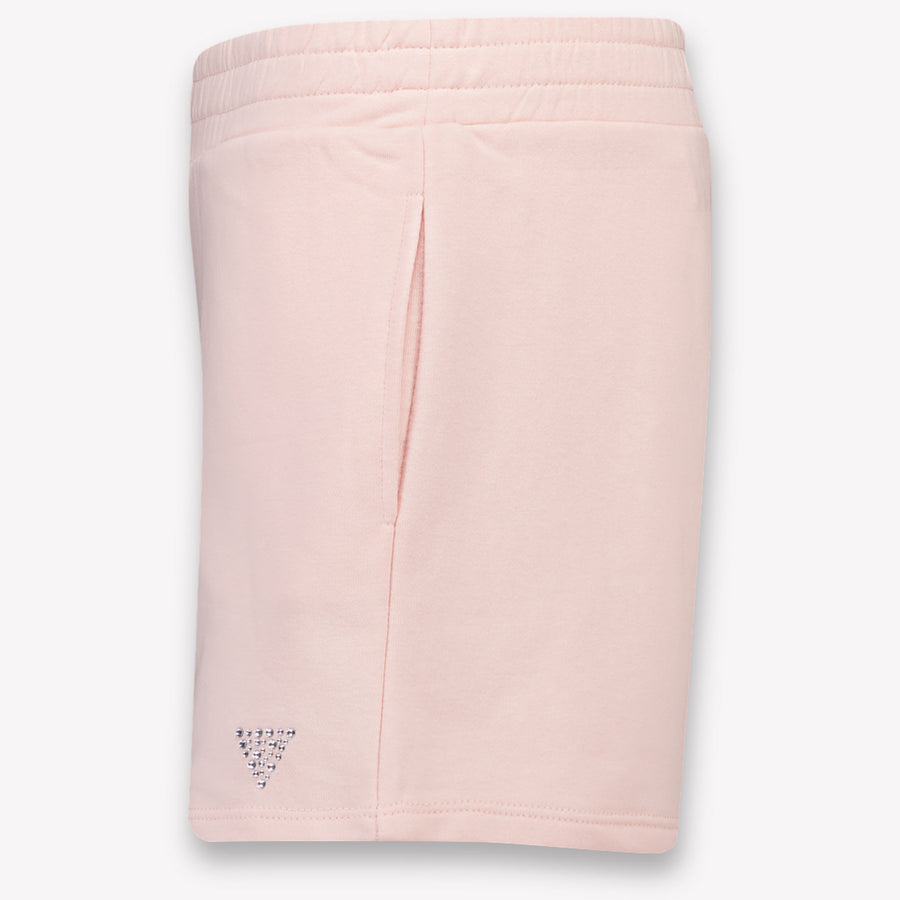 Guess Kids Girls Shorts In Light Pink