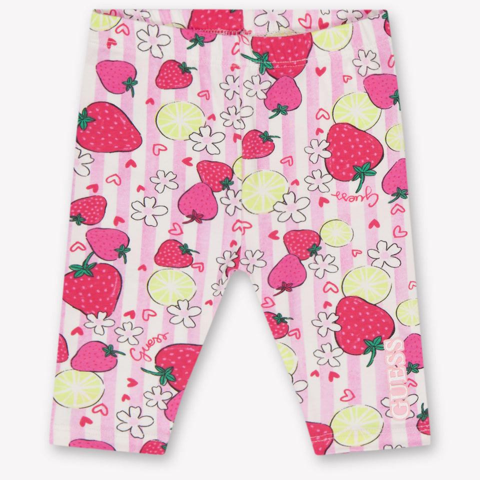 Guess Baby Girls Leggings In Pink