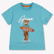 Guess Baby Boys T-Shirt In Turquoise