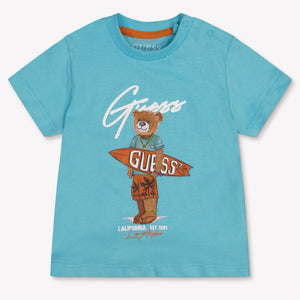 Guess Baby Boys T-Shirt In Turquoise