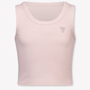 Guess Kids Girls T-Shirt In Light Pink
