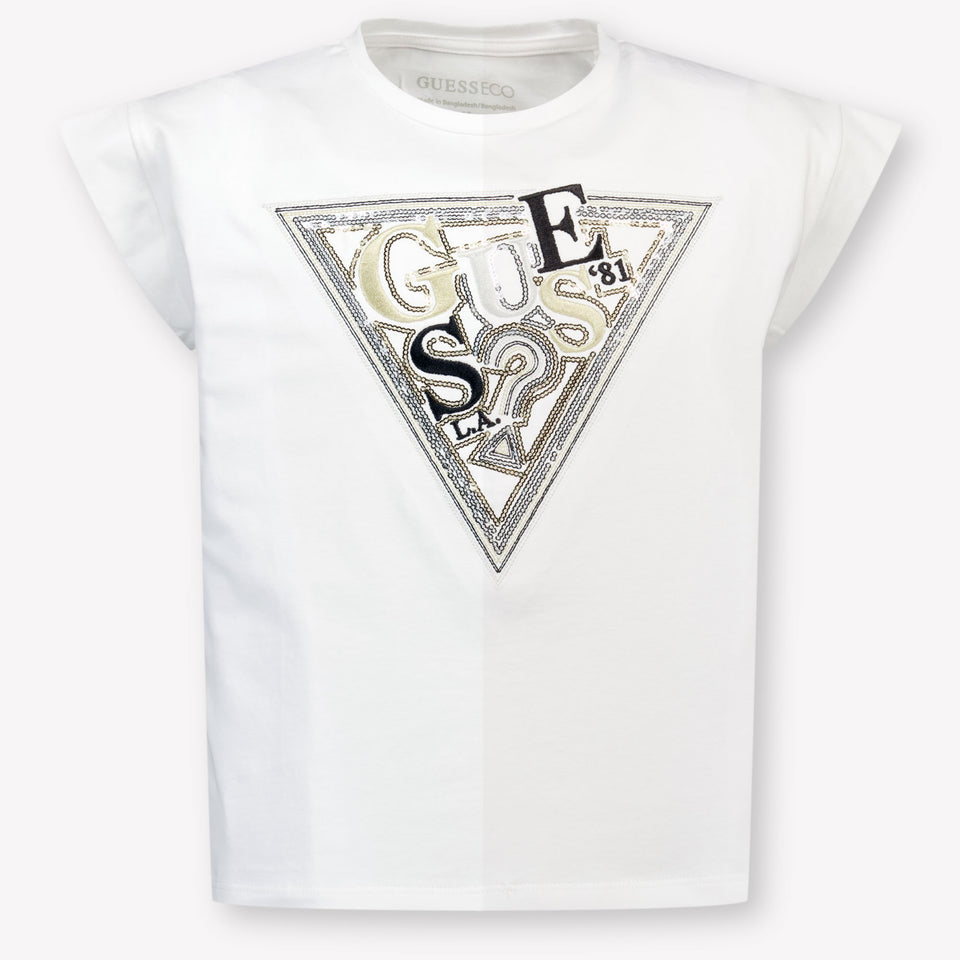 Guess Kinder Meisjes T-Shirt In Wit