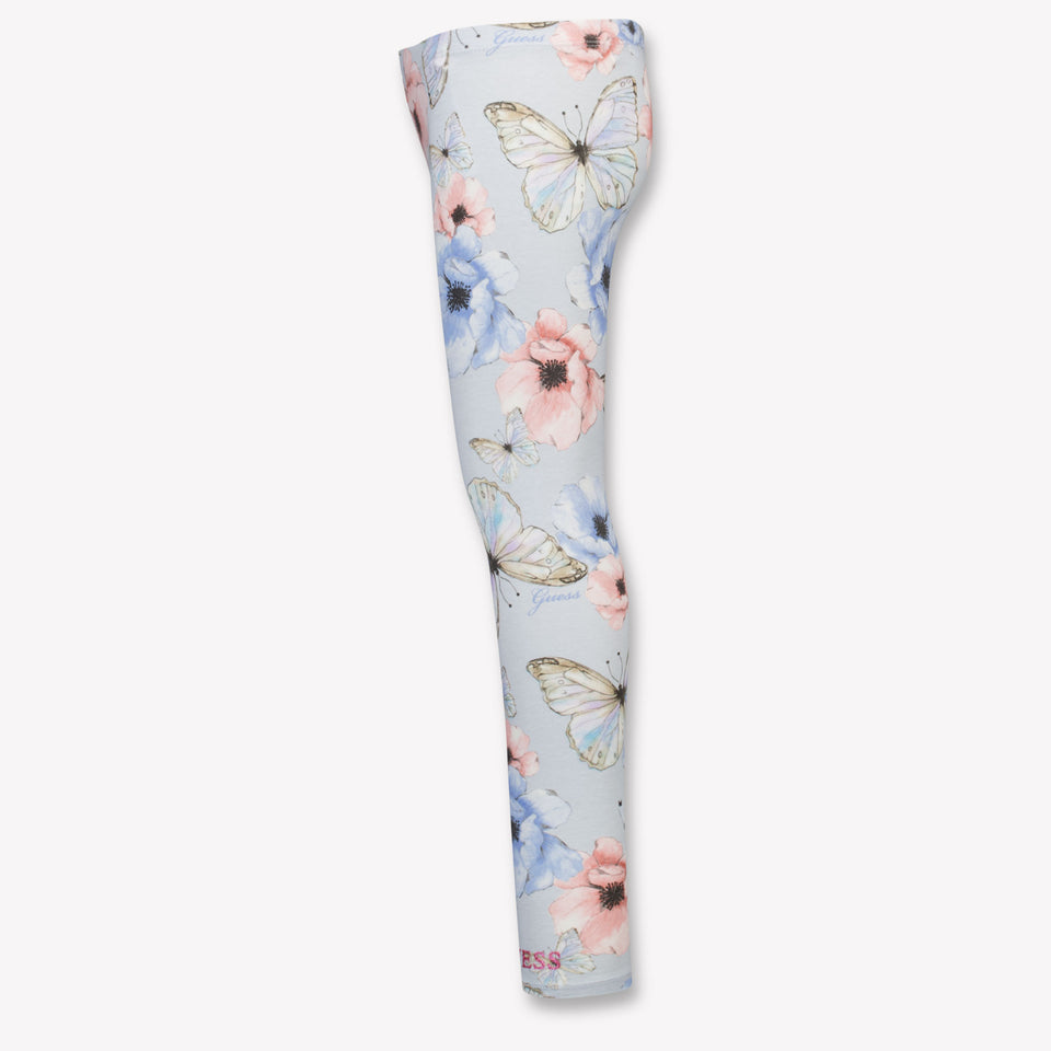 Guess Kids Girls Leggings In Light Blue