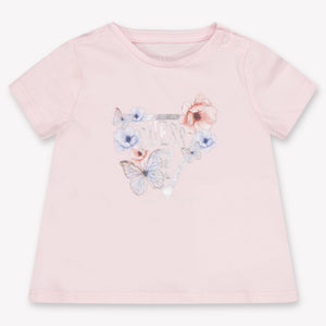 Guess Baby Girls T-Shirt In Light Pink