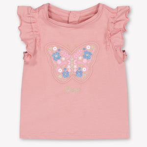 Guess Baby Girls T-Shirt In Old Pink