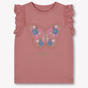 Guess Kinder Meisjes T-Shirt In Oud Roze