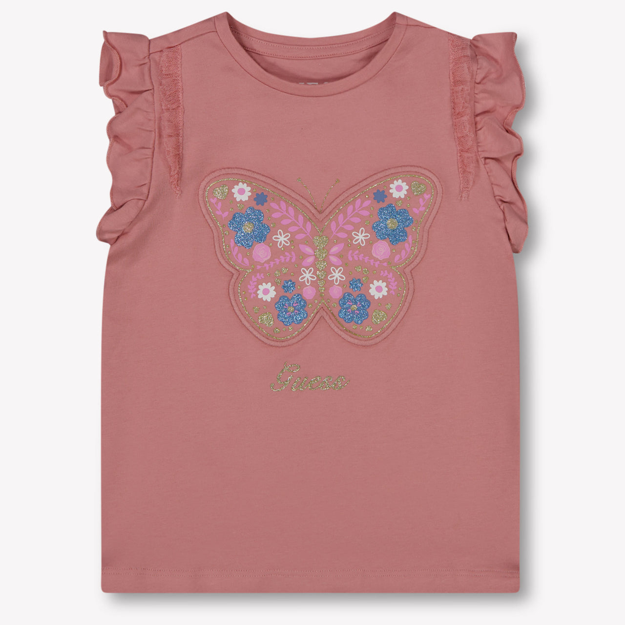 Guess Kids Girls T-Shirt In Old Pink