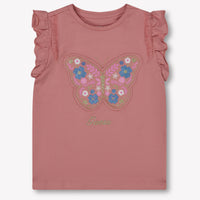 Guess Kids Girls T-Shirt In Old Pink