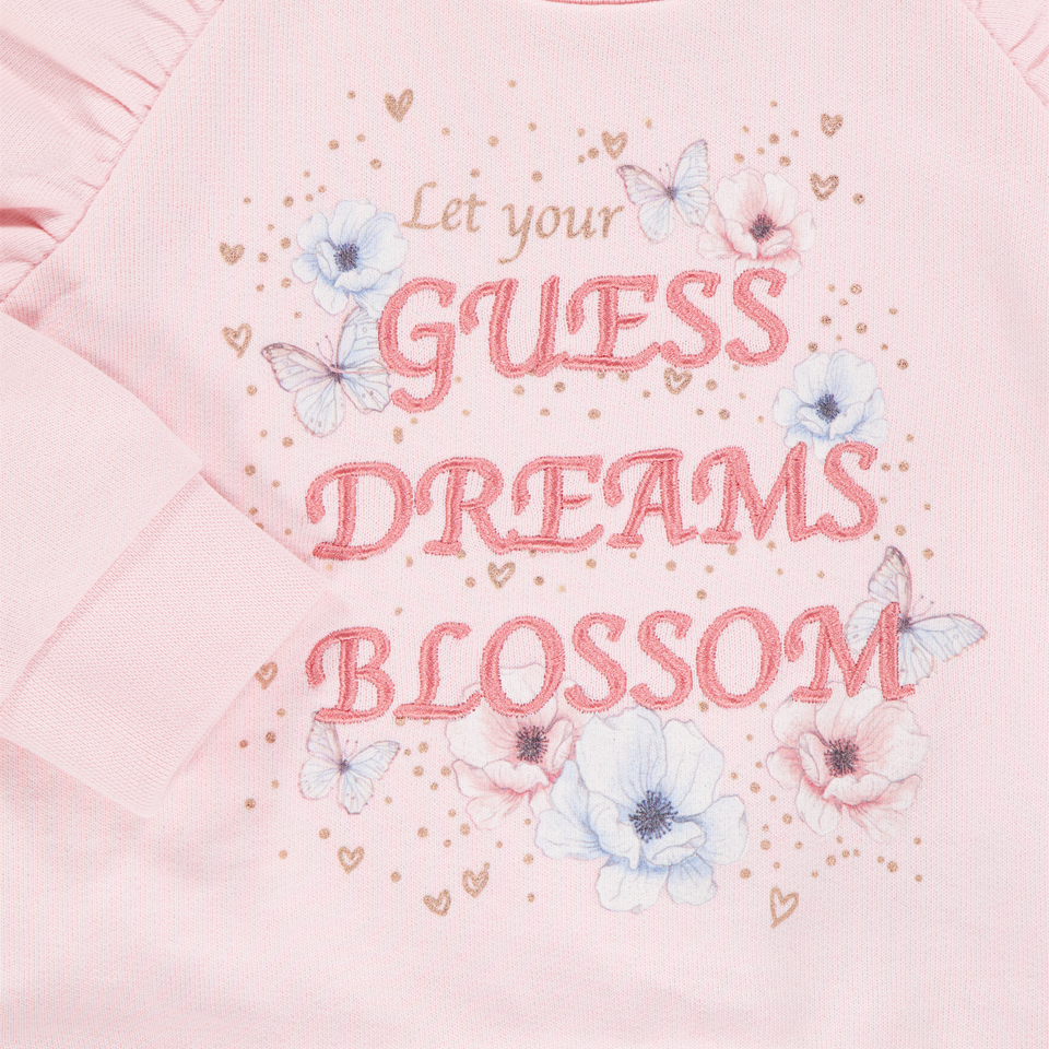 Guess Baby Girls Sweater In Light Pink