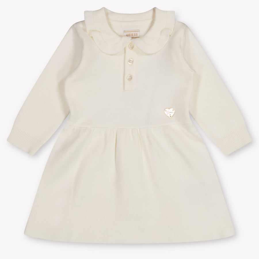 Guess Baby Girls Dress In OffWhite