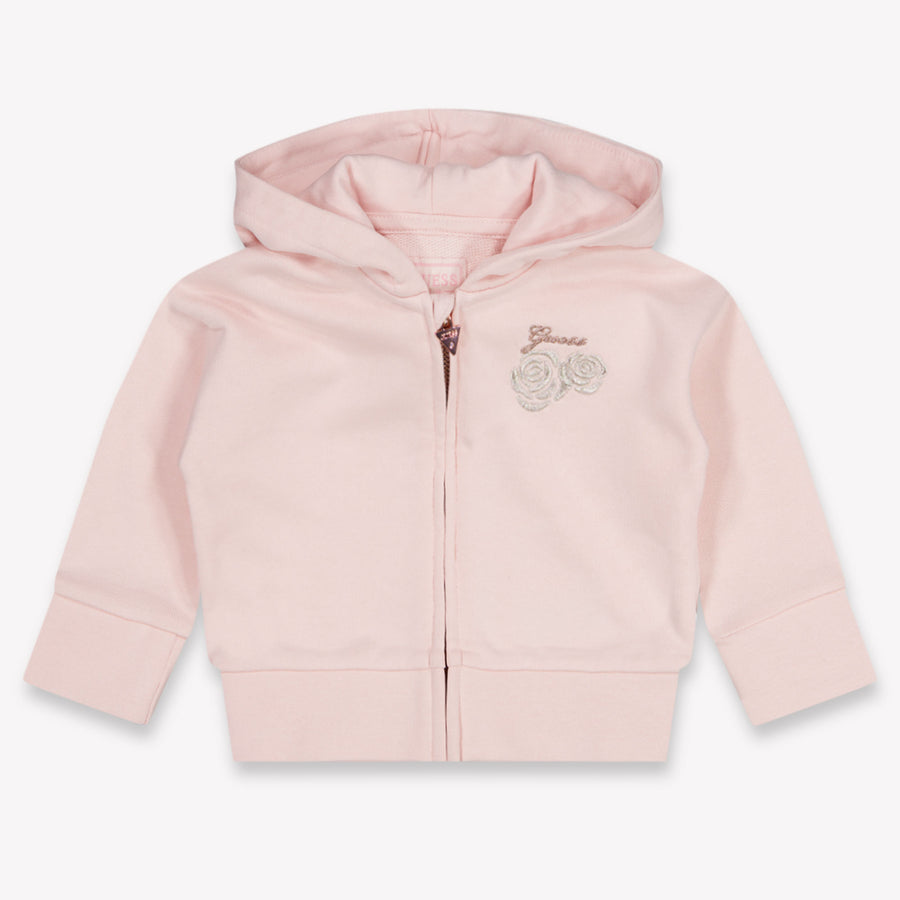 Guess Baby Girls Cardigan In Light Pink