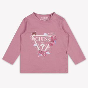 Guess Baby Meisjes T-Shirt In Roze