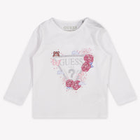 Guess Baby Meisjes T-Shirt In Wit