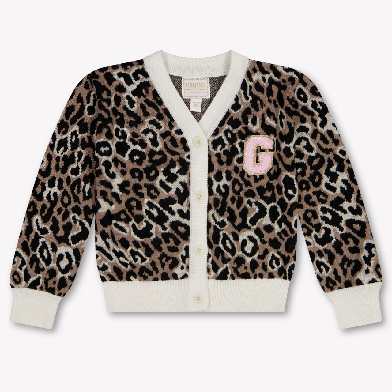 Guess Kids Girls Cardigan In Panther