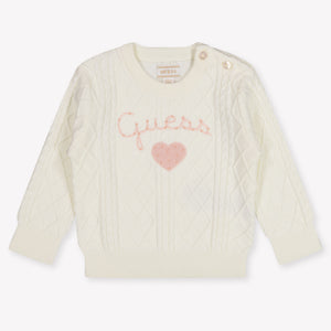 Guess Baby Meisjes Trui In Off White