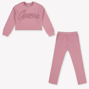 Guess Kids Girls Jogging suit In Pink