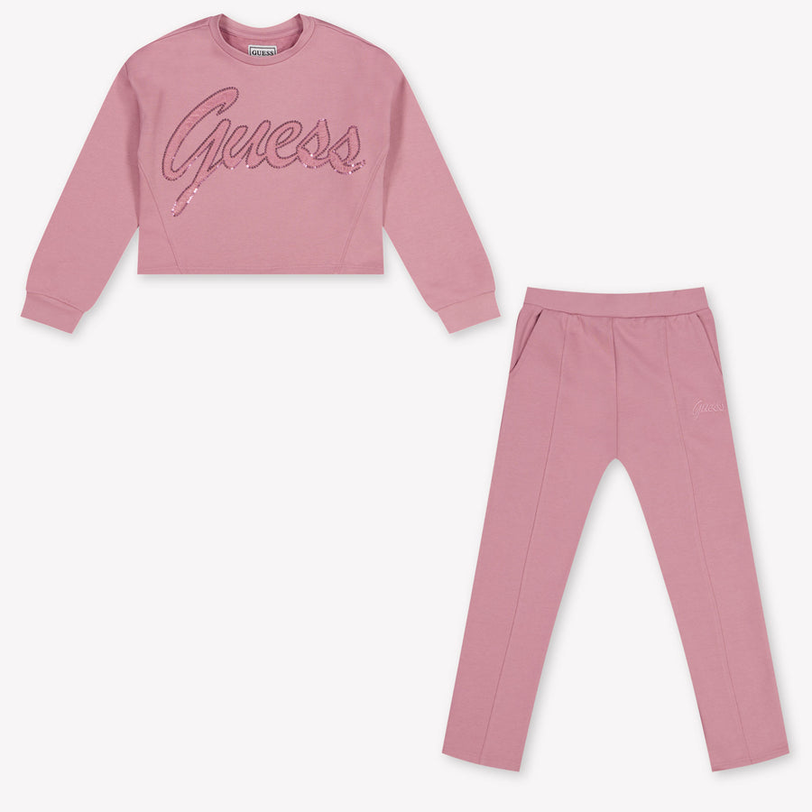 Guess Kids Girls Jogging suit In Pink