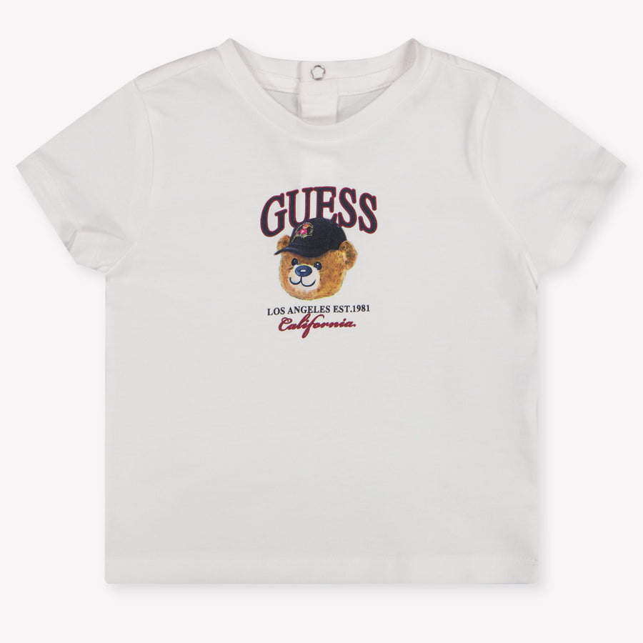 Guess Baby Jongens T-Shirt In Wit