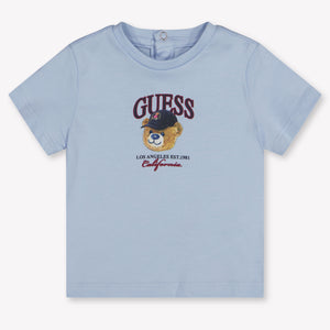 Guess Baby Boys T-Shirt In Light Blue