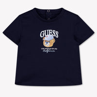 Guess Baby Jongens T-Shirt In Navy