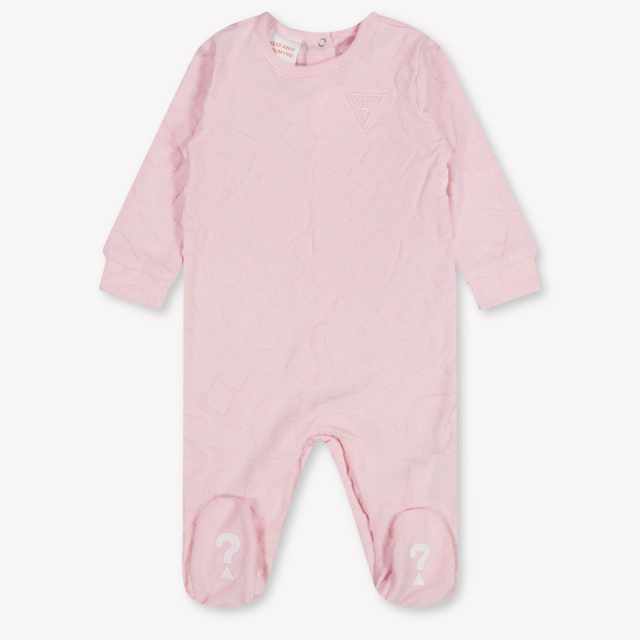 Guess Baby Unisex Playsuit In Pink