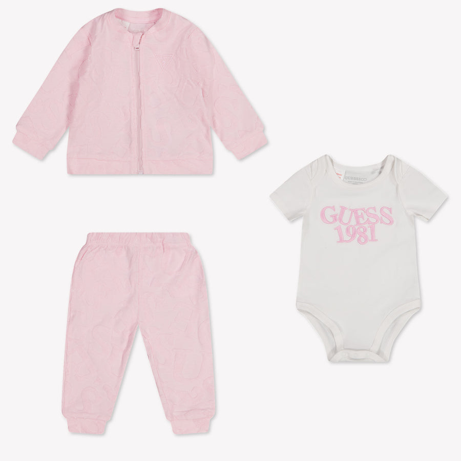 Guess Baby Girls Set in Light Pink