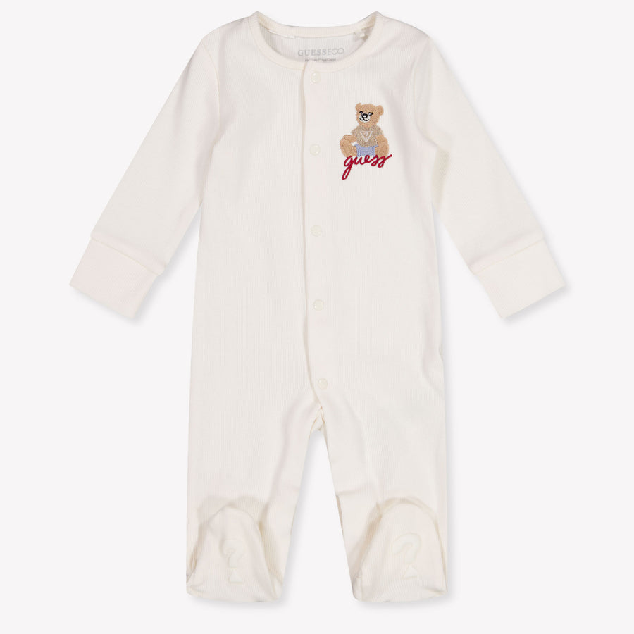 Guess Baby Boys Romper in Off-White