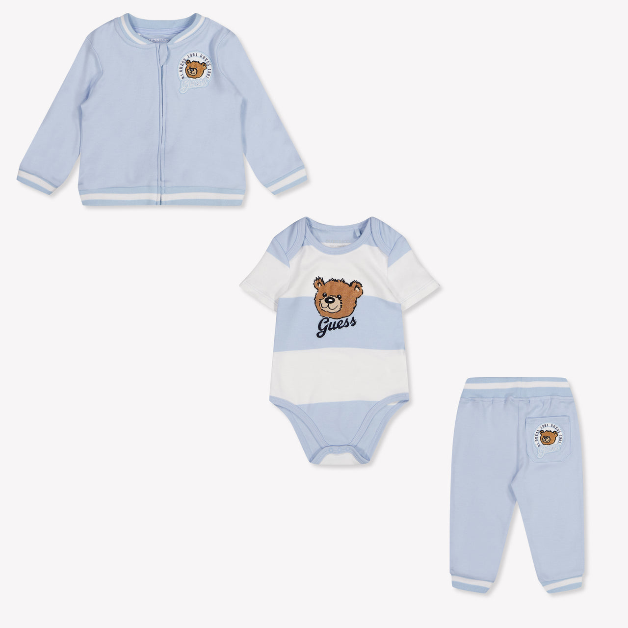 Guess Baby Boys Jogging suit In Light Blue