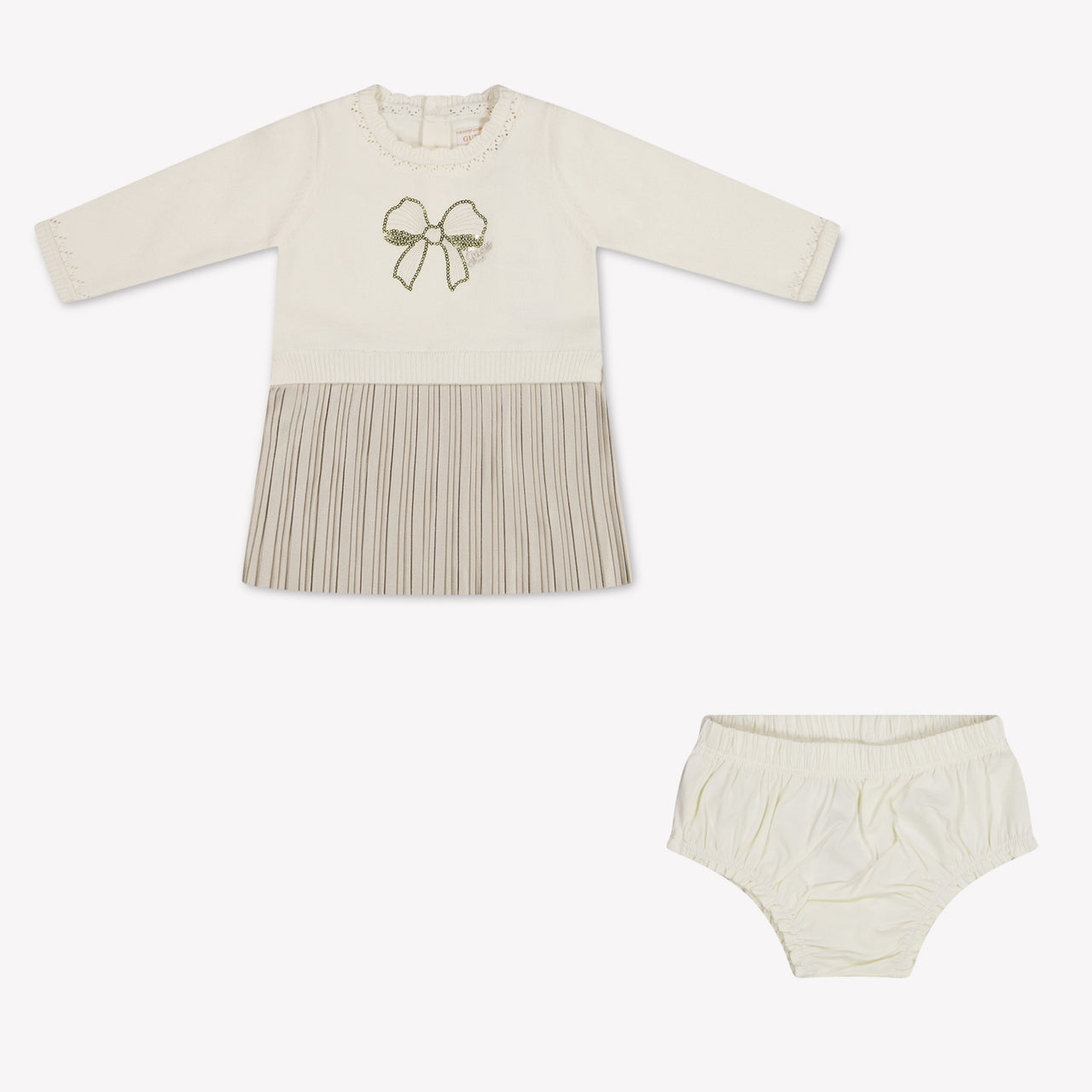 Guess Baby Meisjes Jurk In Off White
