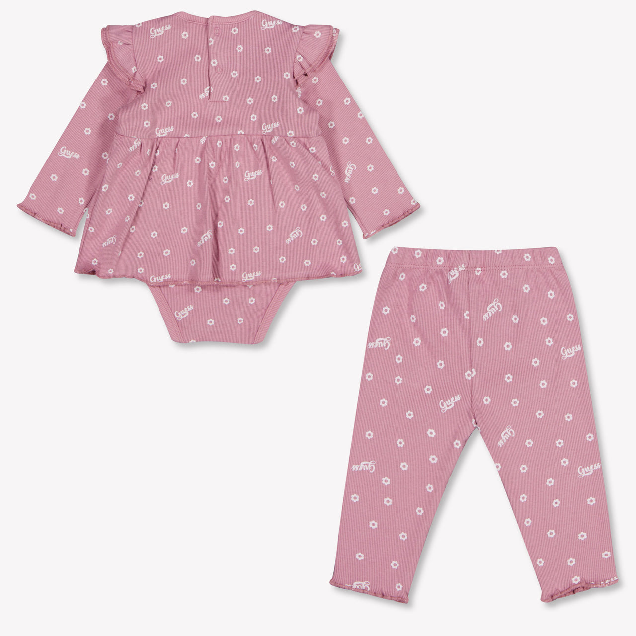 Guess Baby Girls Set In Old Pink