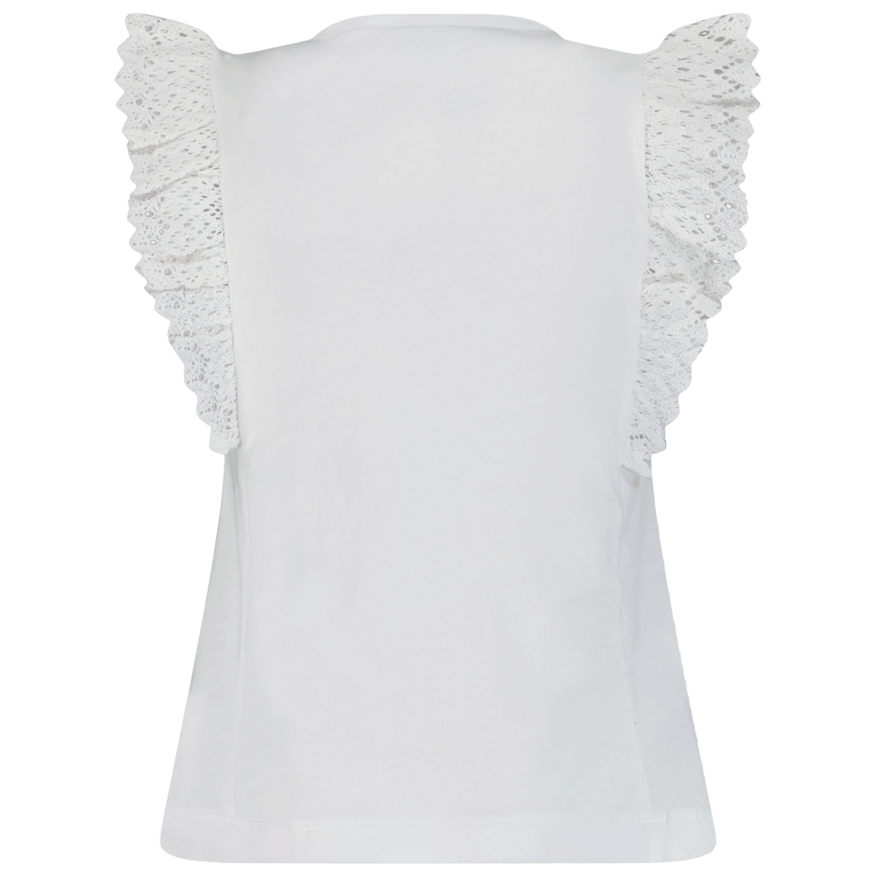 Mayoral Kids Girls T-Shirt Off White