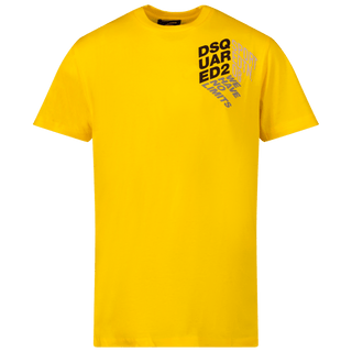 Dsquared2 Kids Unisex T-Shirt Yellow