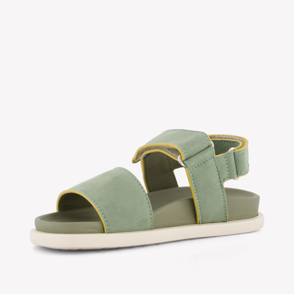 Andrea Montelpare Boys Sandals In Olive Green