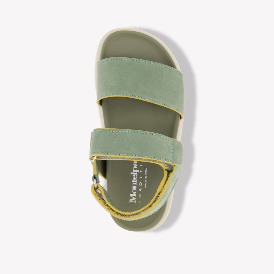 Andrea Montelpare Boys Sandals In Olive Green