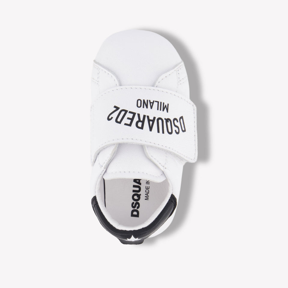 Dsquared2 Baby Unisex Sneakers In Wit